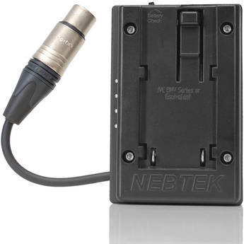 Nebtek JVC Passthrough DV Battery Plate with XLR Connector