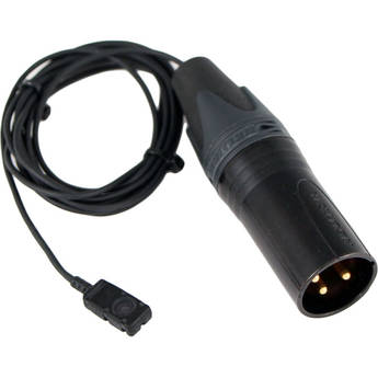 Voice Technologies VT506 Omnidirectional Lavalier Microphone with Hardwired 3-Pin XLR Connector (Black)