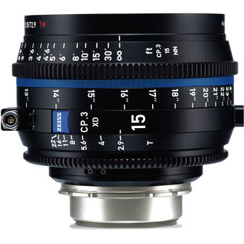 ZEISS CP.3 XD 15mm T2.9 Compact Prime Lens (PL Mount, Feet)