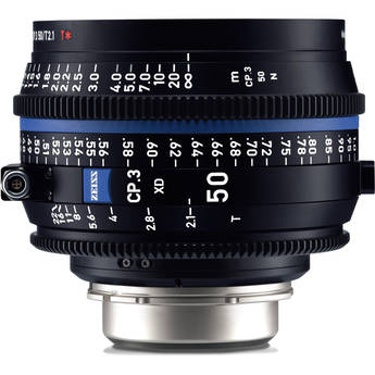 ZEISS CP.3 XD 50mm T2.1 Compact Prime Lens (PL Mount, Feet)