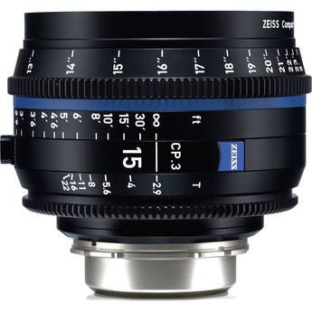 ZEISS CP.3 15mm T2.9 Compact Prime Lens (MFT Mount, Feet)