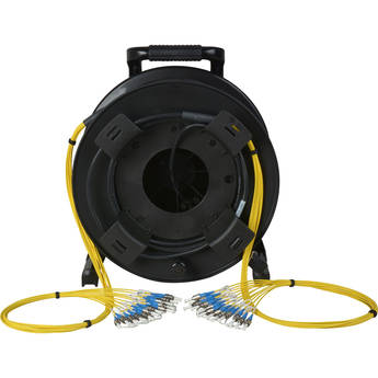 Camplex 12-Channel Fiber Optic Tactical Cable Reel with ST Connectors (750')