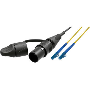Camplex 4-Ch opticalCON DUO LITE to Dual LC Single-Mode Fiber-Optic Tactical Patch Cable (1')