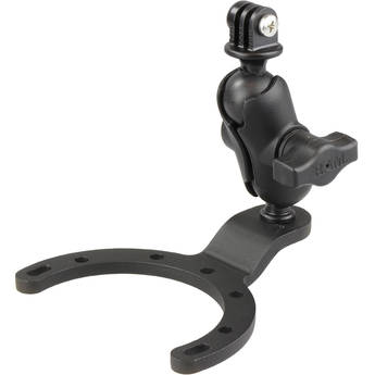 RAM Mounts Large Gas Tank Base with B Size 1" Ball, Short Arm, & Action Camera Mount