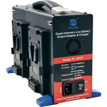 FXLion V-Mount Adapter and Charger with 24V/15A Single / 14.8 Dual Channel Output