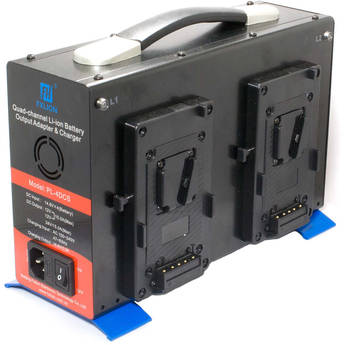 CINEGEARS 14 VDC Quad-Charger Power Station with Discharger (V-Mount)