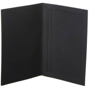 National Photo Folders Slip-In Photo Folder (8 x 6", 25-Pack, Black)