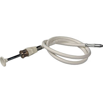 Gepe PVC Pro Threaded Cable Release with Disc Lock (12", White)