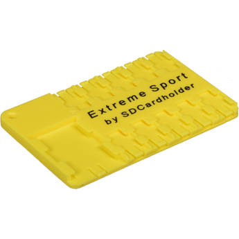 SD Card Holder Extreme Sport Micro SD Cardholder (Yellow)