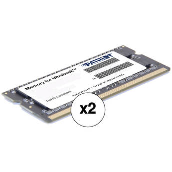 Patriot Signature Series 4GB DDR3 PC3-12800 1600 MHz SR SO-DIMM Memory Module (1.35V, 2-Pack)