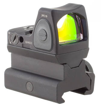 Trijicon RM06 RMR Type 2 Adjustable LED Reflex Sight with RM34 Mount (3.25 MOA Red Dot, Matte Black)