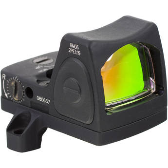 Trijicon RM06 RMR Type 2 Adjustable LED Reflex Sight with RM66 Mount (3.25 MOA Red Dot, Matte Black)