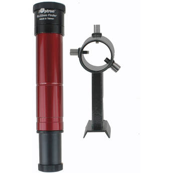 iOptron 6x30mm Finderscope with Bracket (Red)