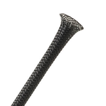Techflex Clean Cut Sleeving (0.25" Diameter, 25' Length, Black)
