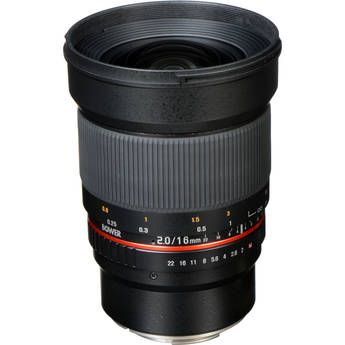 Bower 16mm f/2.0 ED AS UMC CS Lens for Canon EF-M Mount