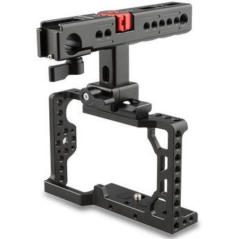 CAMVATE Camera Cage with Top Handle for Sony a6500 (Black)