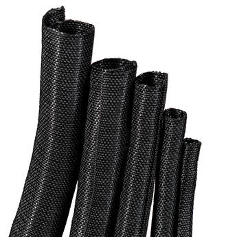 Techflex F6 Woven Cable Wrap (0.5" Diameter, 10' Length, Black)
