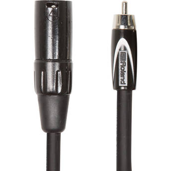 Roland Black Series XLR Male to RCA Interconnect Cable (5')