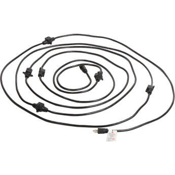 Century Wire and Cable 14 AWG Multi-Outlet Power Cable (32.5', Black)