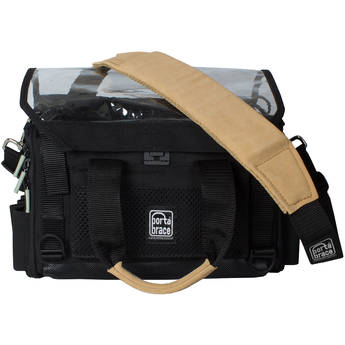 PortaBrace Silent Audio Organizer Bag with Cover, Lid, and Strap