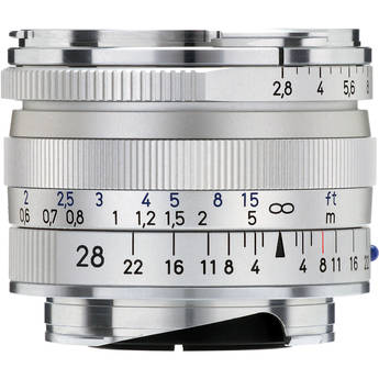 ZEISS Biogon T* 28mm f/2.8 ZM Lens (Silver)