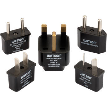 Watson International Power Adapter Plug Kit (5-Piece)