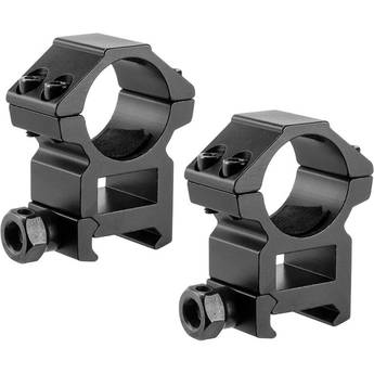 Barska High Weaver-Style HQ Rings (1", 2-Pack, Aluminum, Matte Black)