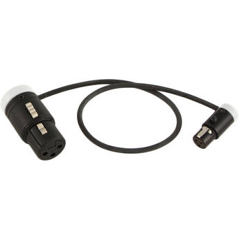 Cable Techniques CT-LPS-FX3T-12W Low-Profile LPXLR-3F to TA3F Cable (12", White)
