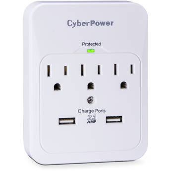 CyberPower Pro 3-Outlet/Dual USB Surge Protector
