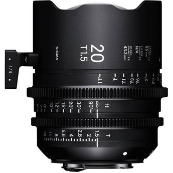 Sigma 20mm T1.5 Fully Luminous FF High-Speed Prime (Canon EF, Feet)