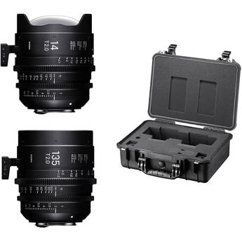 Sigma 14/135mm Fully Luminous FF High Speed Prime Lens Kit with Case (E Mount)