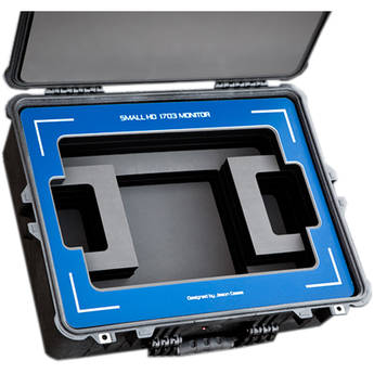 Jason Cases Hard Case with Custom Foam for SmallHD 1703 17" Studio Monitor (Blue Overlay)