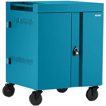Bretford CUBE Cart 16-Device Charging Cart with 90° Doors (Pacific Blue)