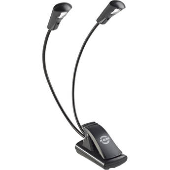 K&M 12243 FlexLight - Dual-Headed Music-Stand Light (1 LED per Head)