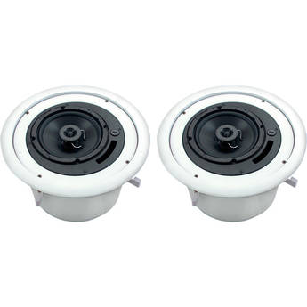 AtlasIED FAP62T Strategy II Series 6" 32W Coaxial Ceiling Speakers (Pair, White)