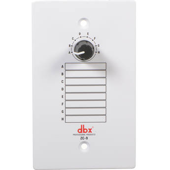 dbx ZC-9 - 8-Position Rotary Source Selector for ZonePro 1260 and 1261