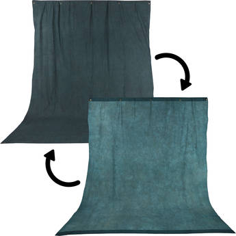 Impact Reversible Muslin Background (Sky Blue/Aqua, 10 x 12')