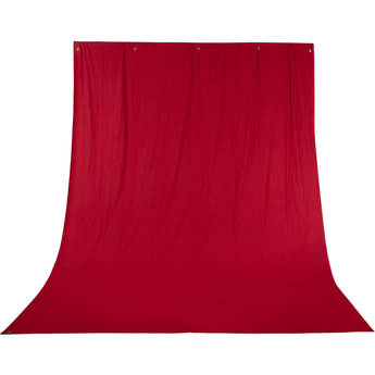 Impact Solid Muslin Background (10 x 12', Ruby Red)