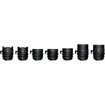 Sigma High Speed Prime Seven Lens Set Plus Case (EF Mount, Feet, Fully Luminous)
