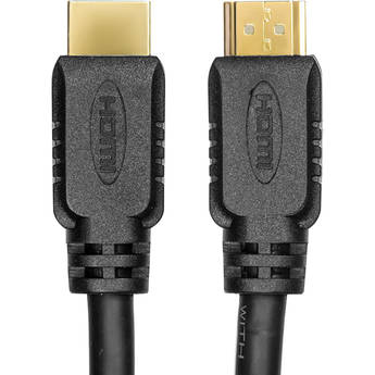 Rocstor Y10C158-B1 Premium High-Speed HDMI Cable with Ethernet (Black, 1')