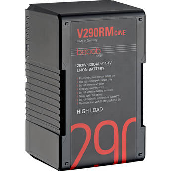 bebob V290RM-CINE 14.8V 293Wh High Load V-Mount Li-Ion Battery