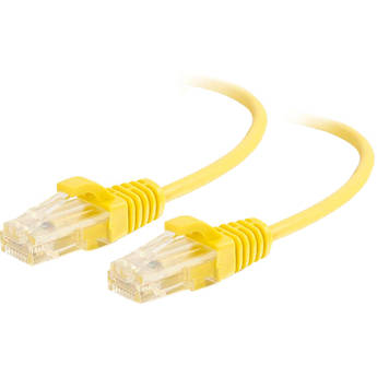 C2G RJ45 Male to RJ45 Male Slim Cat 6 Patch Cable (10', Yellow)