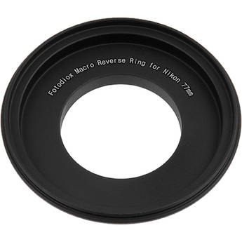 FotodioX 77mm Reverse Mount Macro Adapter Ring for Nikon F-Mount Cameras
