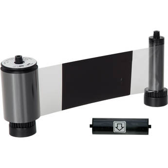 IDP KO Black with Overlay Ribbon for Smart 30 and 50 Series Printers with Cleaning Roller (600 Cards/Roll)