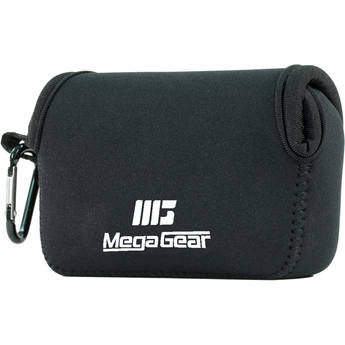 MegaGear Ultralight Neoprene Camera Case for Panasonic Lumix ZS200, TZ200, Leica C-Lux (Black)