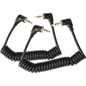 Saramonic SR-CS350 Right-Angle 3.5mm TRS Coiled Audio Output Cable (2-Pack)