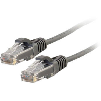 C2G RJ45 Male to RJ45 Male Slim Cat 6 Patch Cable (6", Gray)