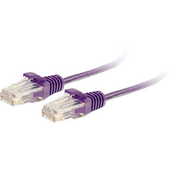 C2G RJ45 Male to RJ45 Male Slim Cat 6 Patch Cable (10', Purple)