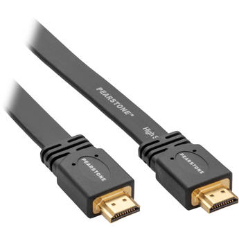 Pearstone Flat High-Speed HDMI Cable with Ethernet (6')