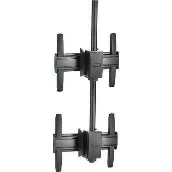 Chief FUSION Medium Ceiling Mountable 1 x 2 Stacking Kit (Black)